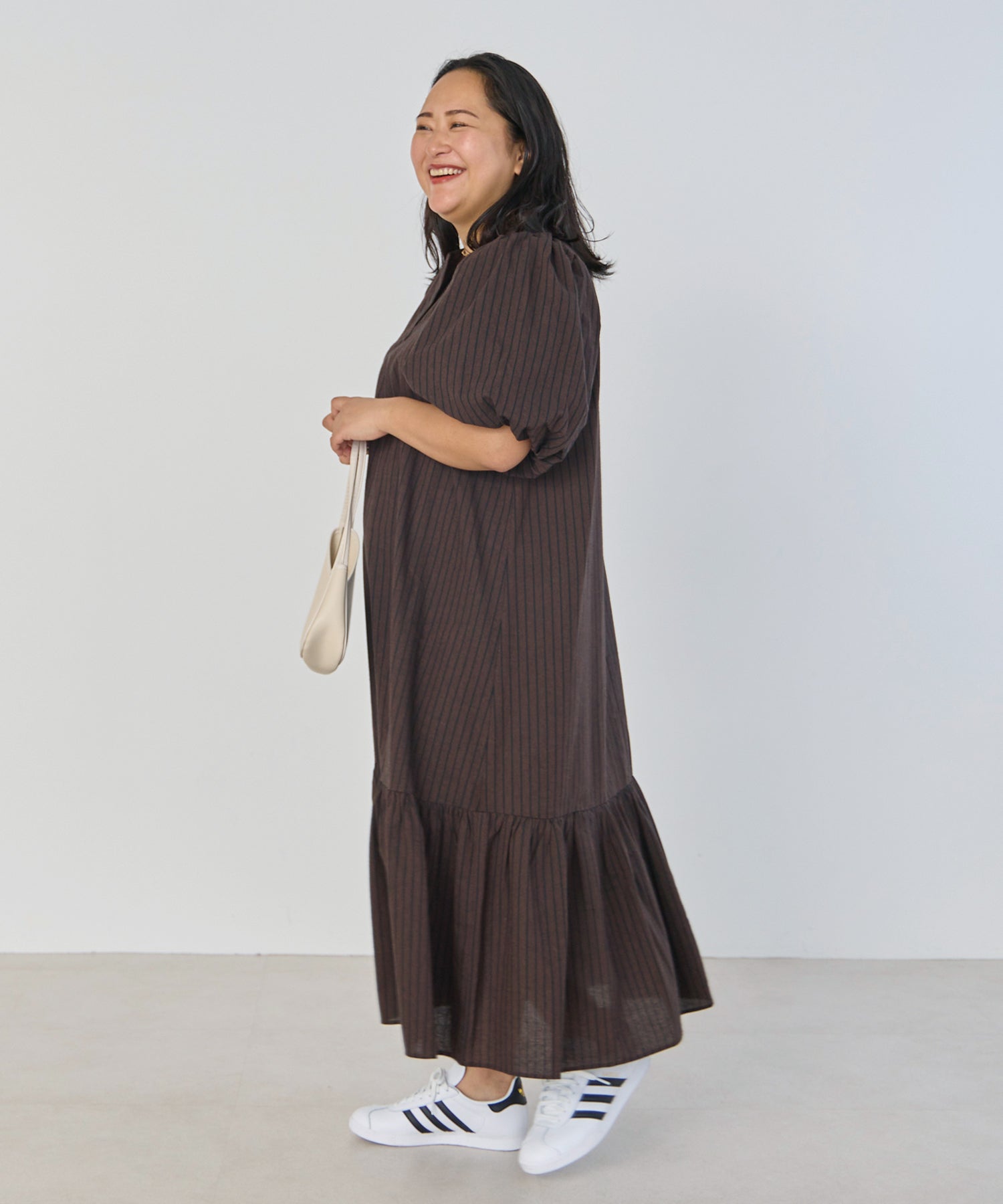 ブラウン　model:161cm 着用サイズ:3L