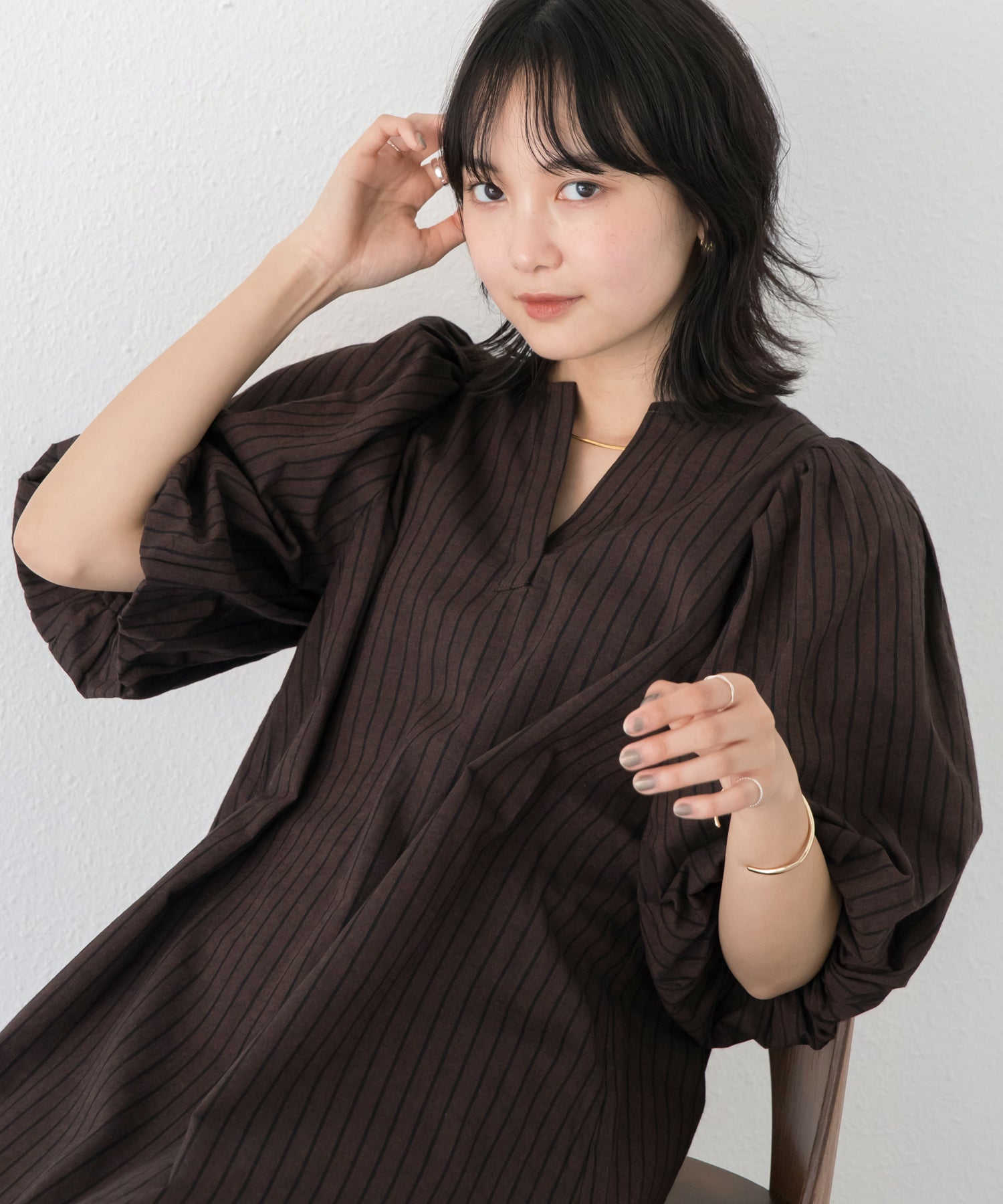 ブラウン　model:160cm 着用サイズ:M
