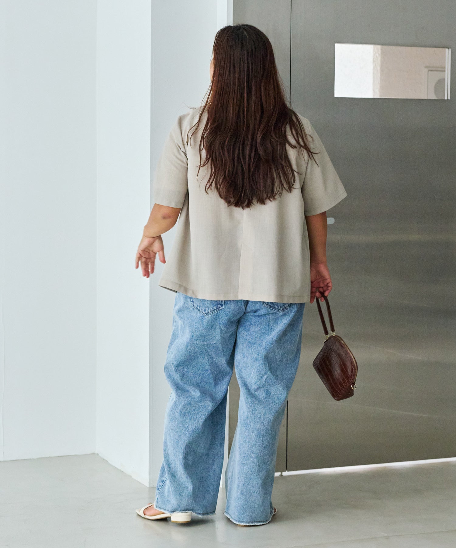ブルー　model:161cm 着用サイズ:3L
