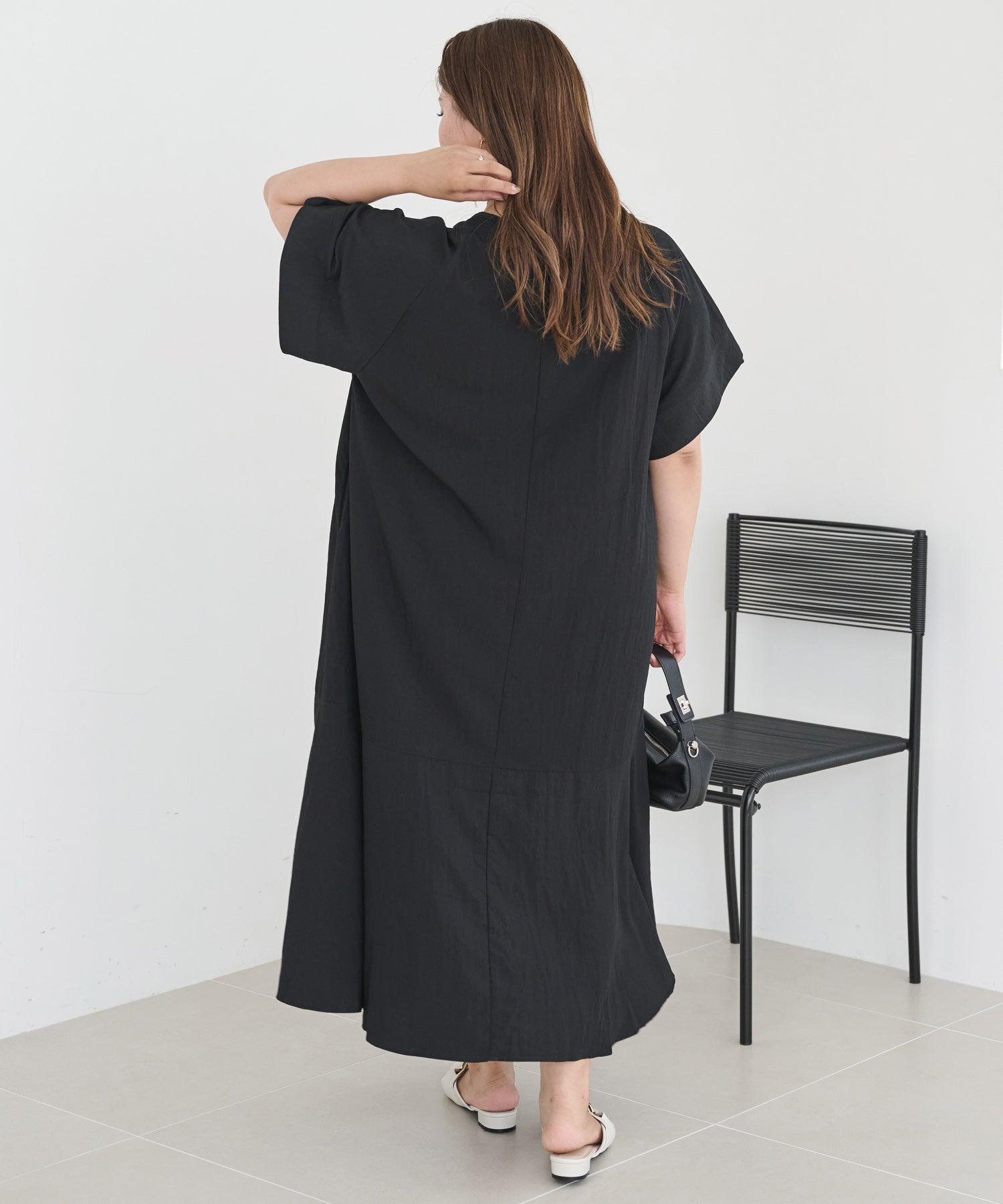 ブラック　model:162cm  着用サイズ:4L