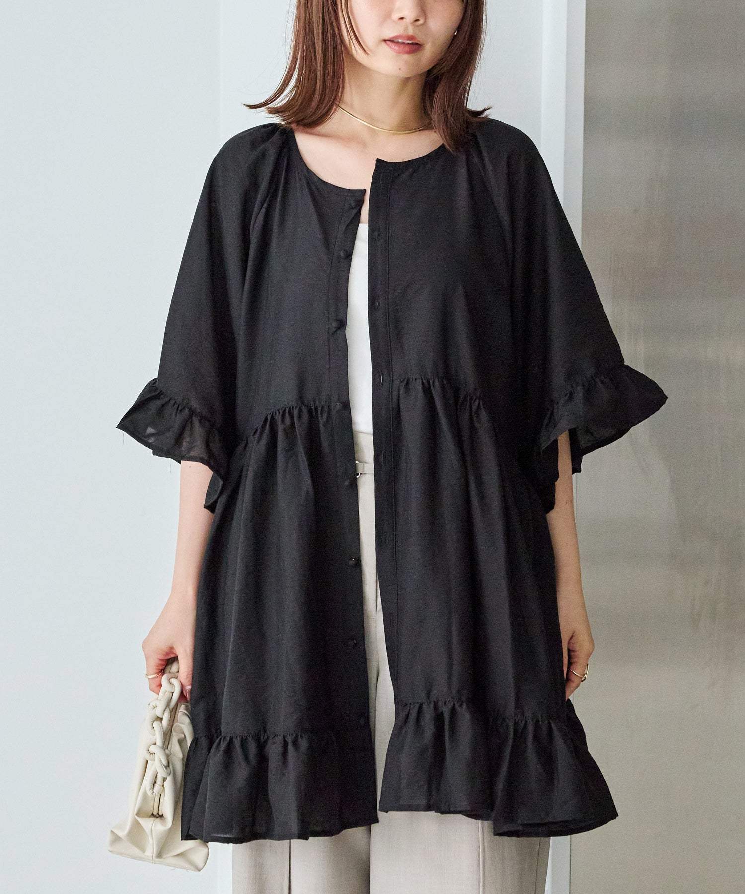 ブラック　model:156cm 着用サイズ:M