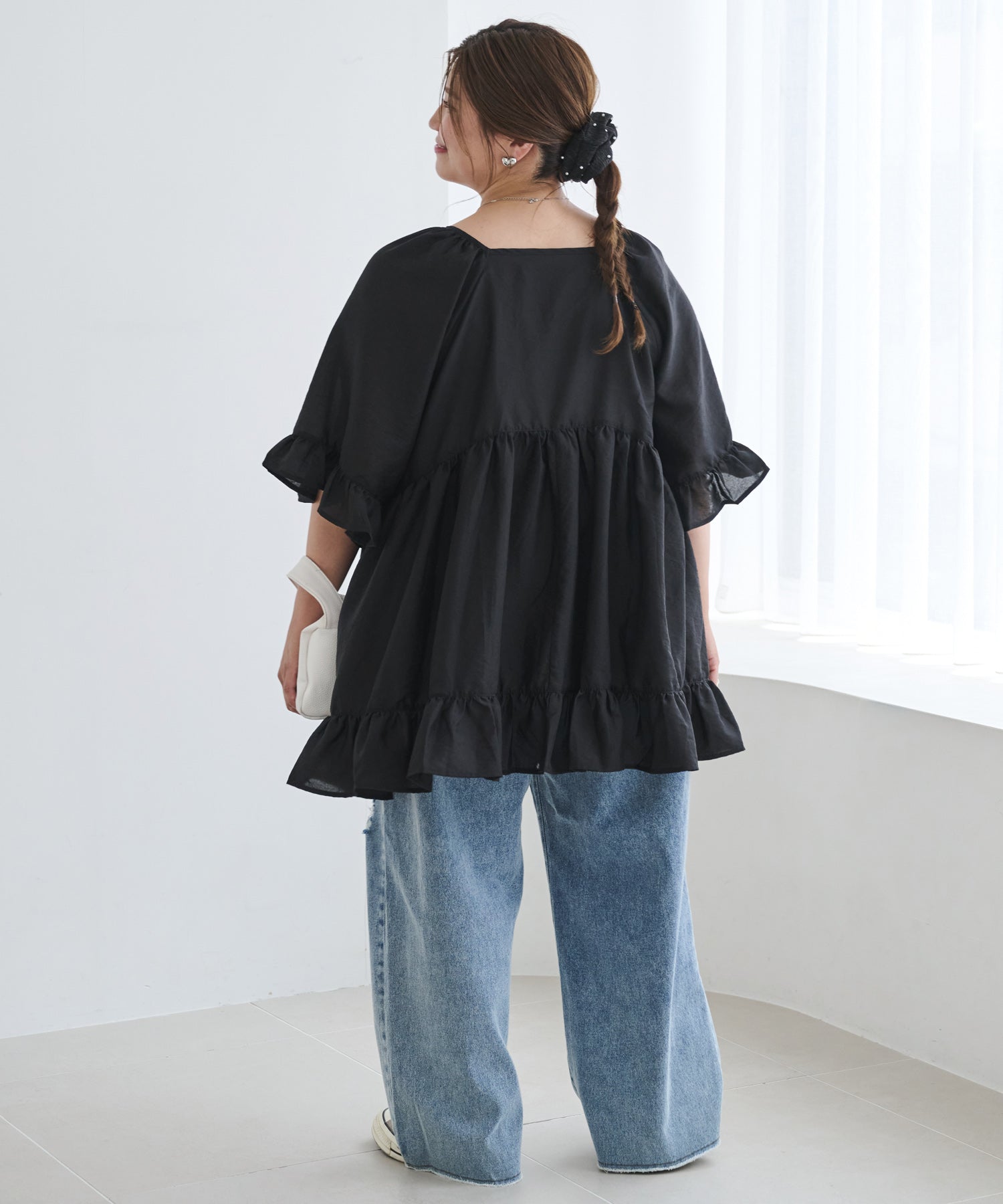 ブラック　model:162cm  着用サイズ:4L