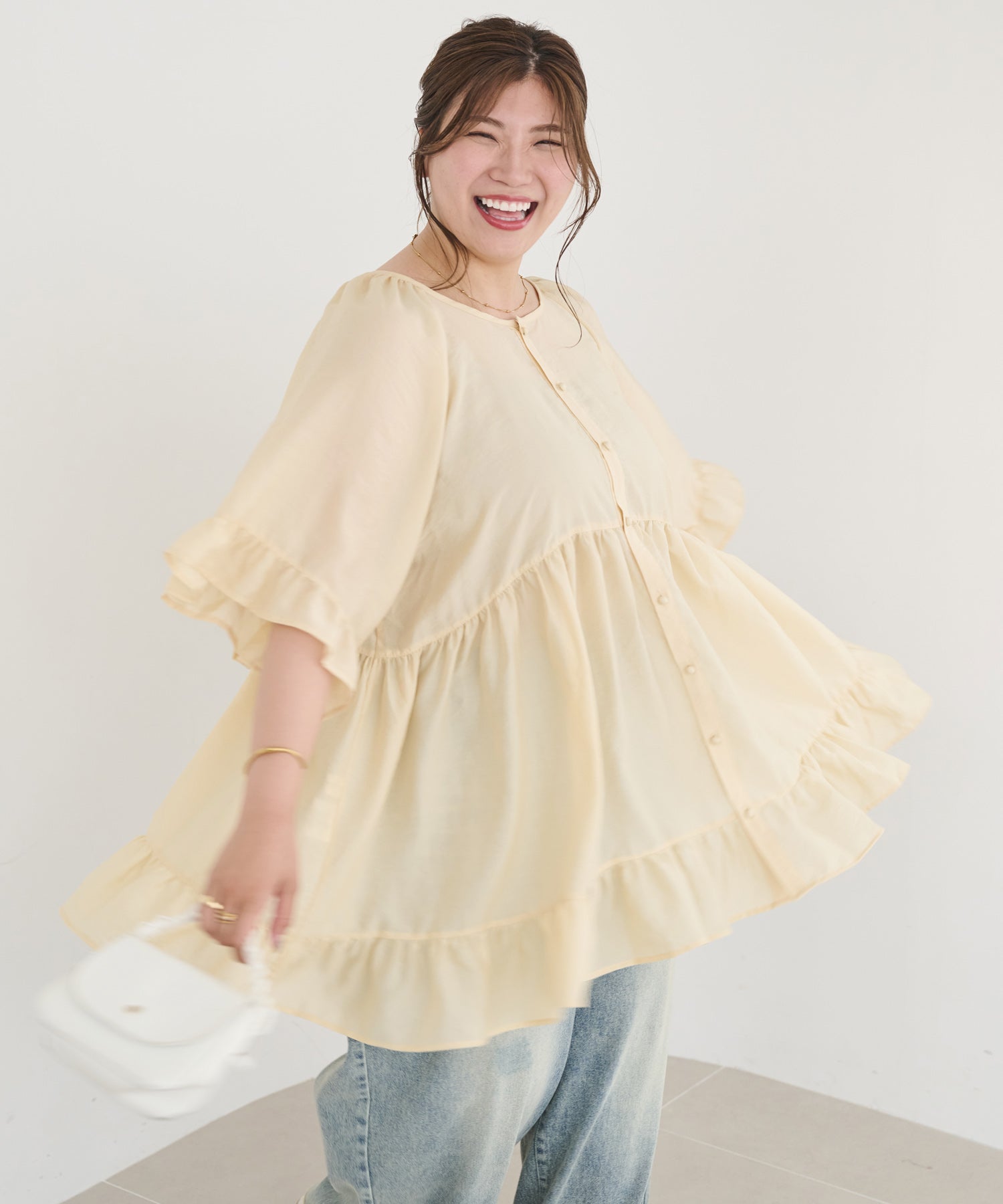 Sasaki Miki collaboration ― | ラビアンジェ-⼤きいサイズのレディース服