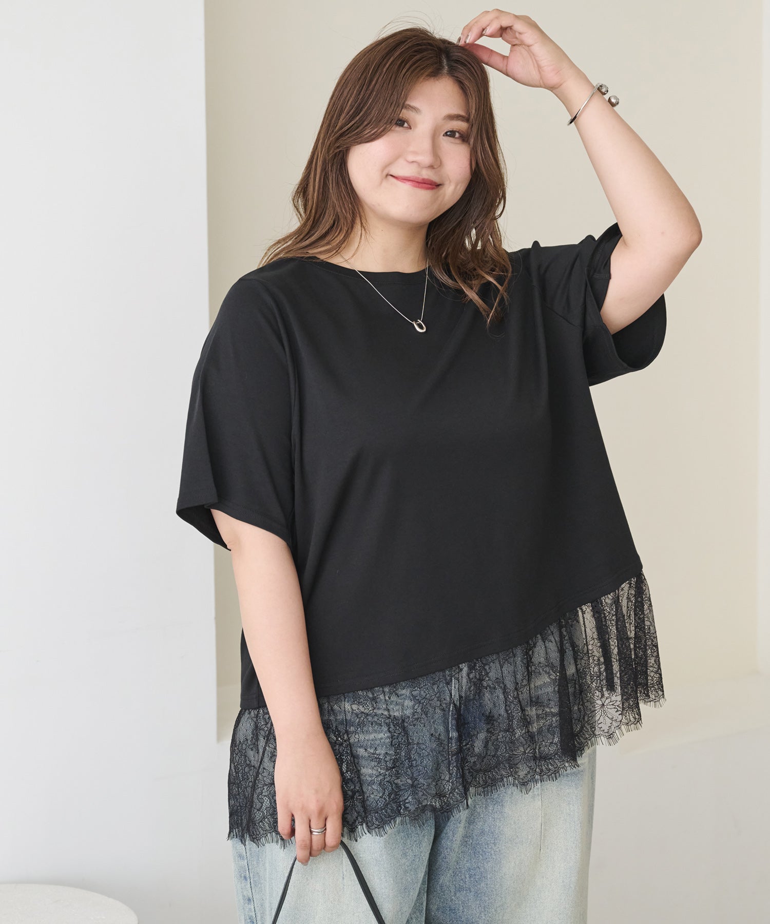 ブラック　model:162cm  着用サイズ:4L