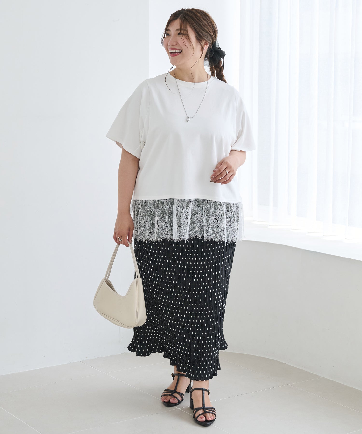 ブラック　model:162cm 着用サイズ:4L
