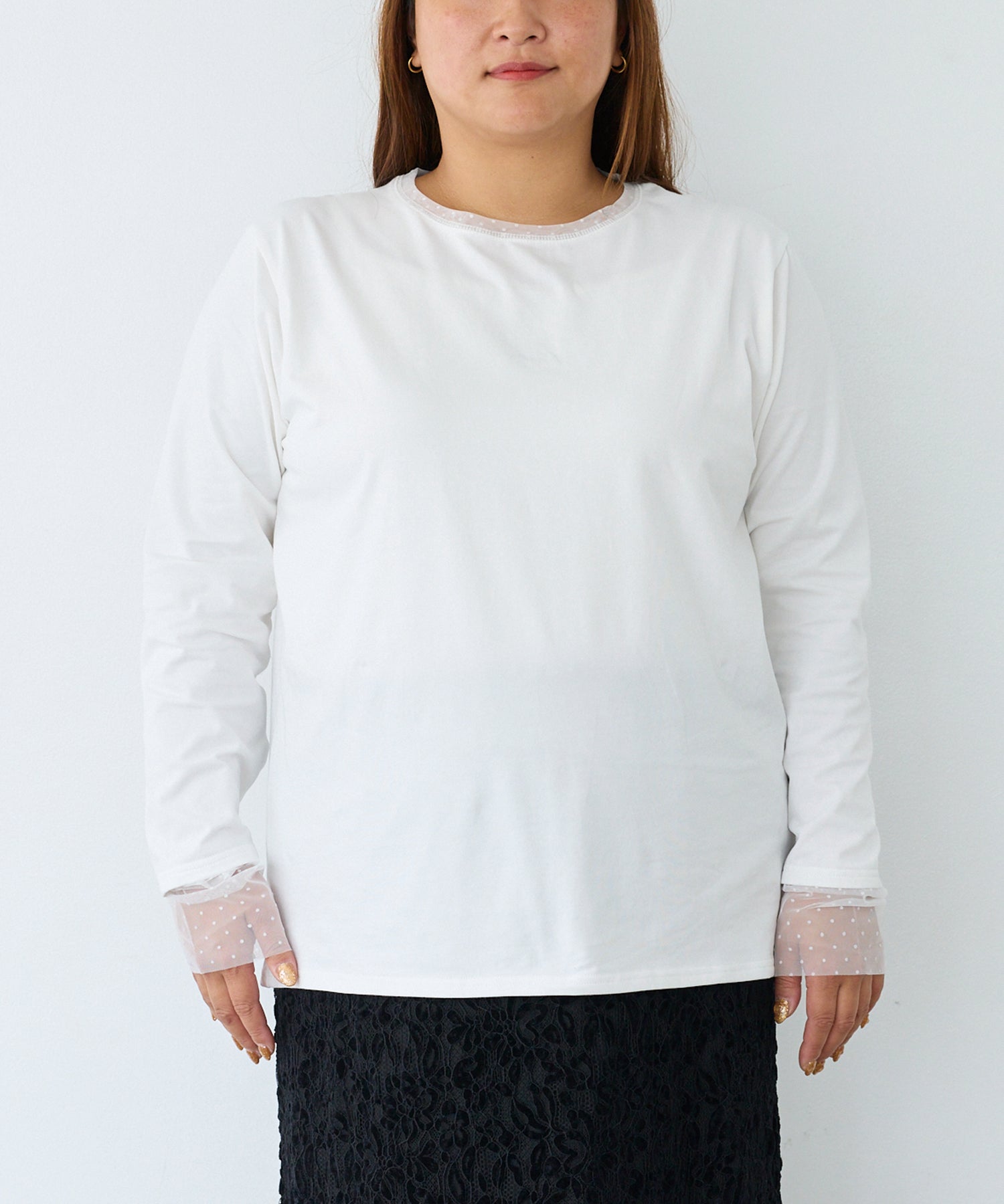フロント　model:161cm 着用サイズ:3L