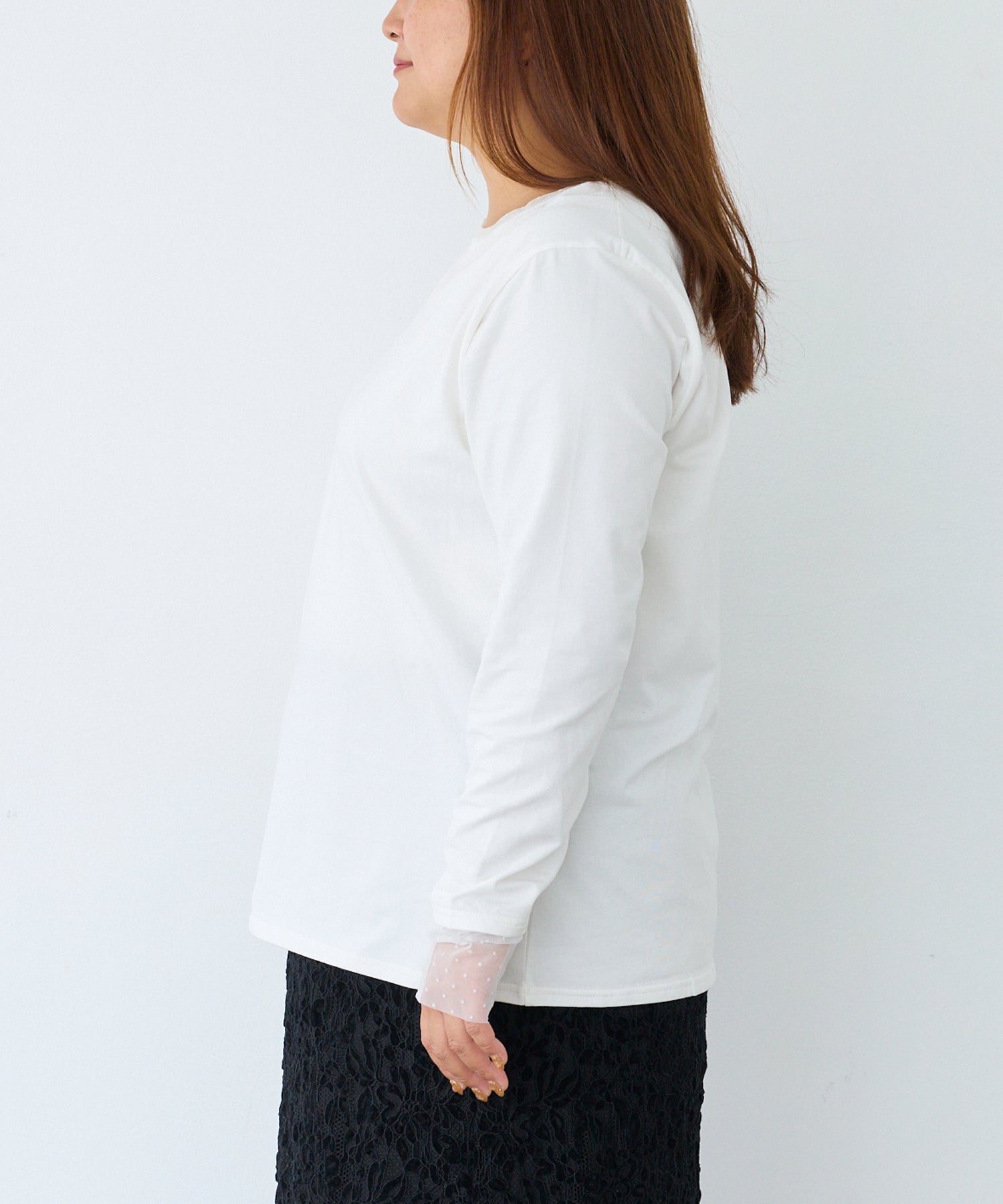サイド　model:161cm 着用サイズ:3L
