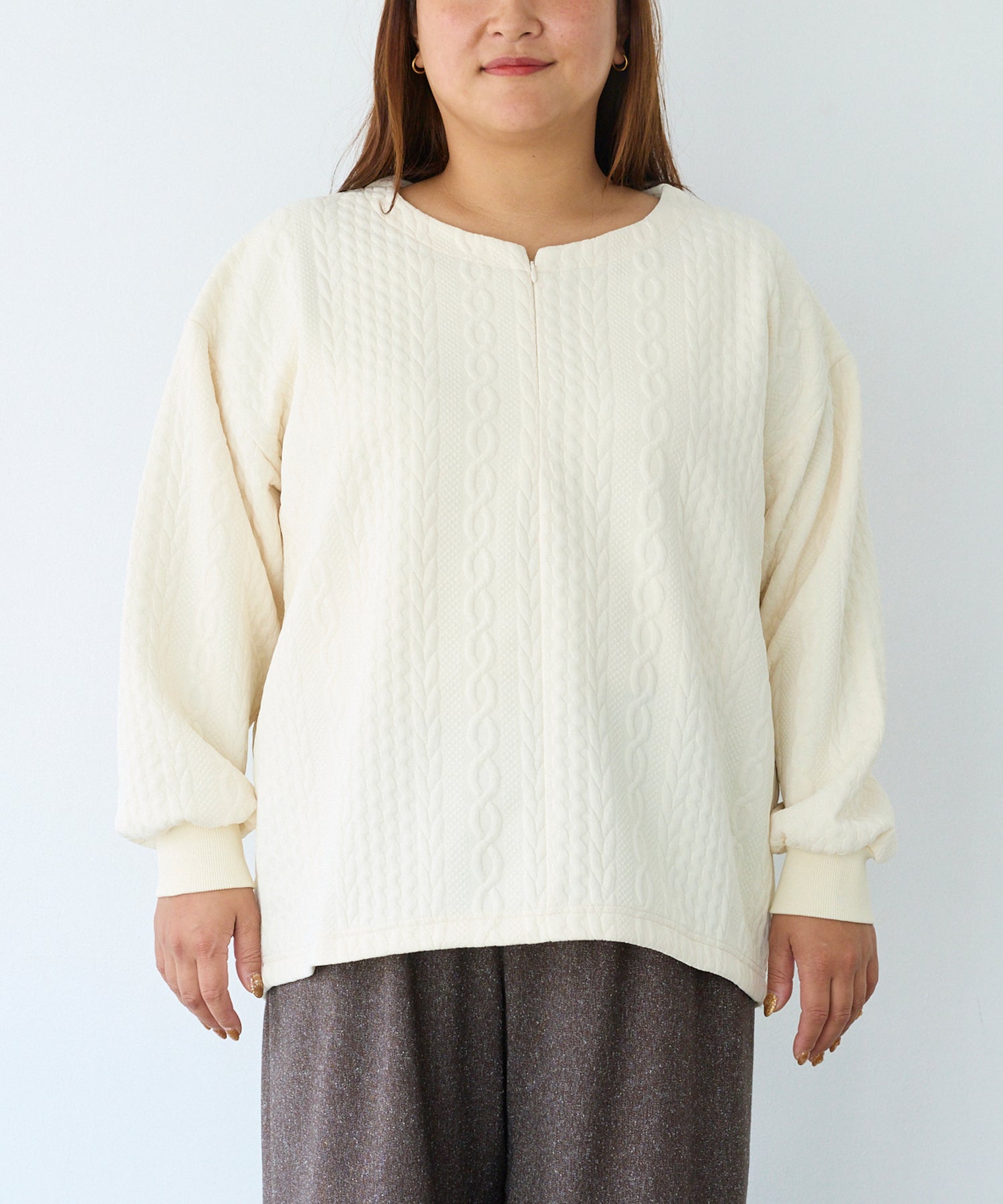 フロント　model:161cm 着用サイズ:3L