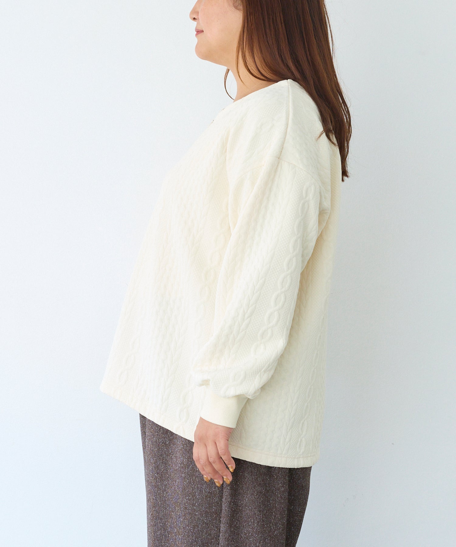 サイド　model:161cm 着用サイズ:3L