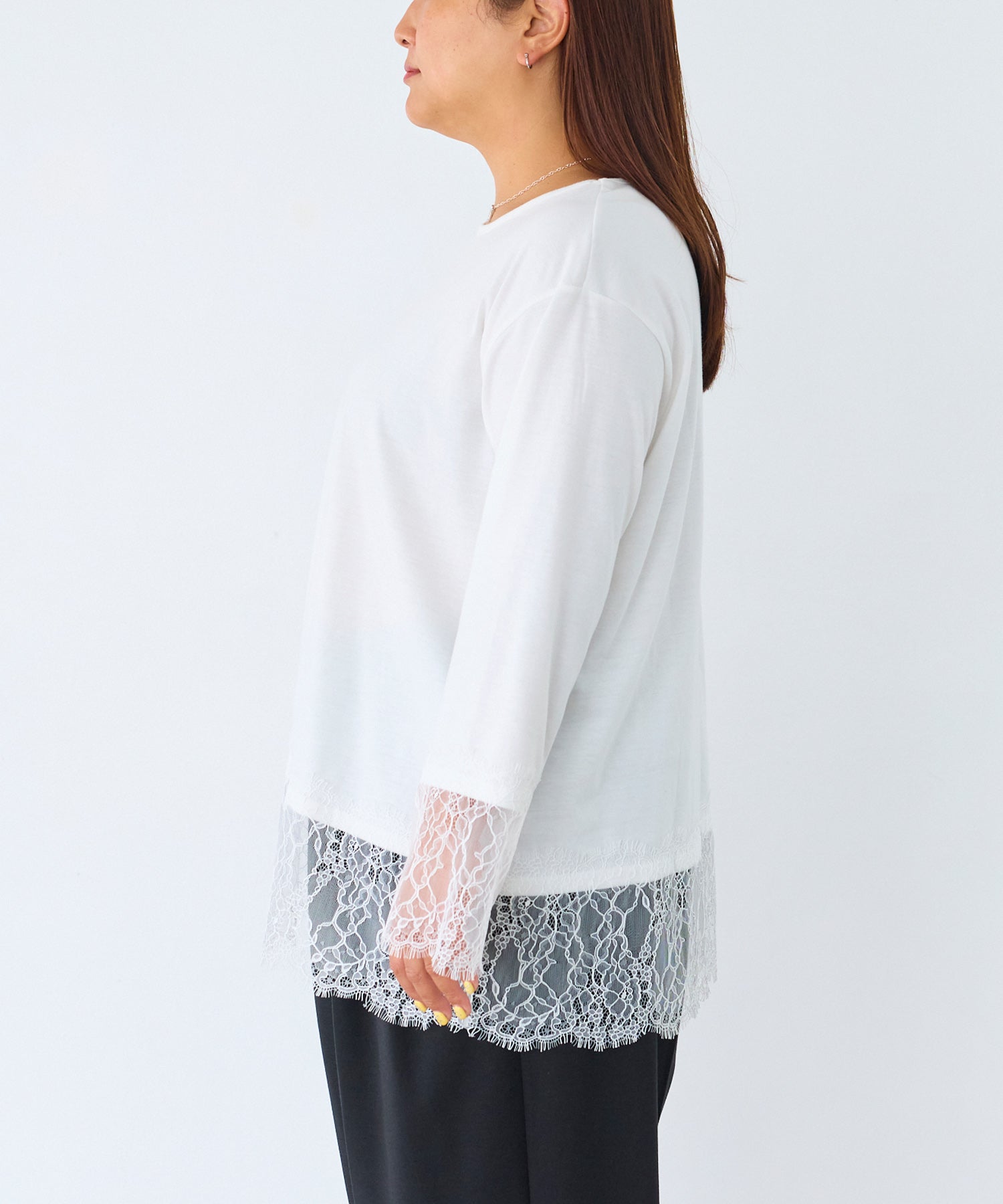 サイド　model:161cm 着用サイズ:3L