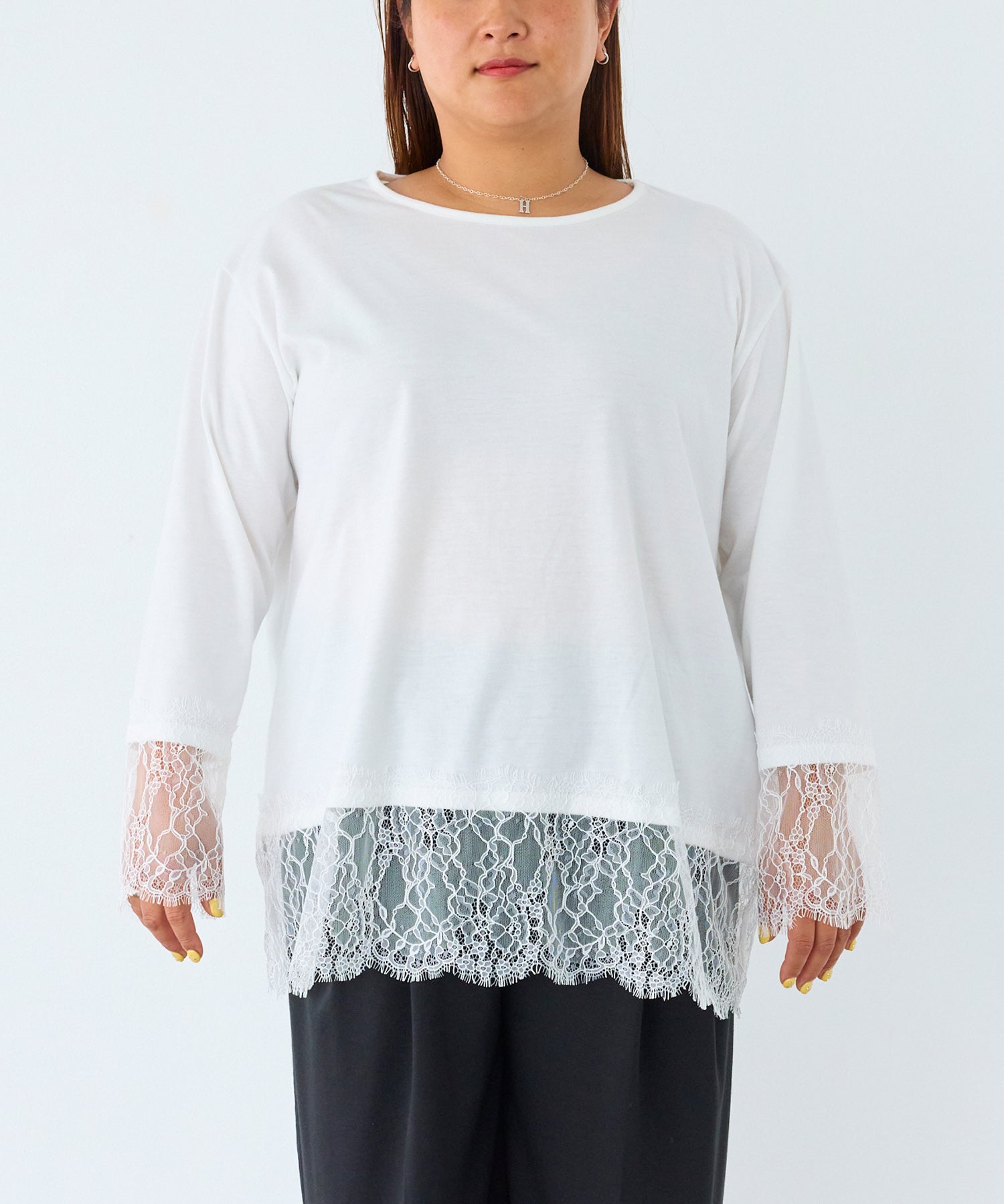 フロント　model:161cm 着用サイズ:3L