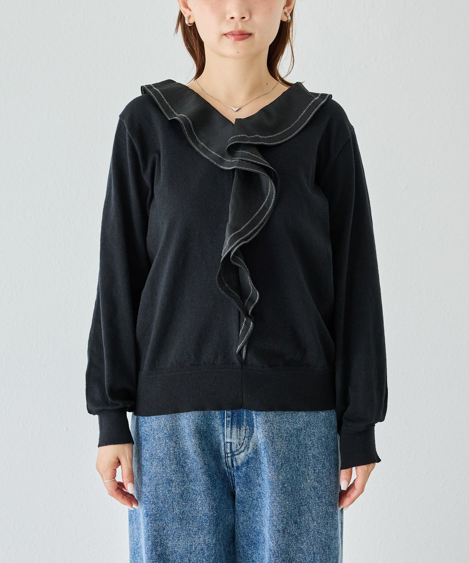 フロント　model:156cm 着用サイズ:F