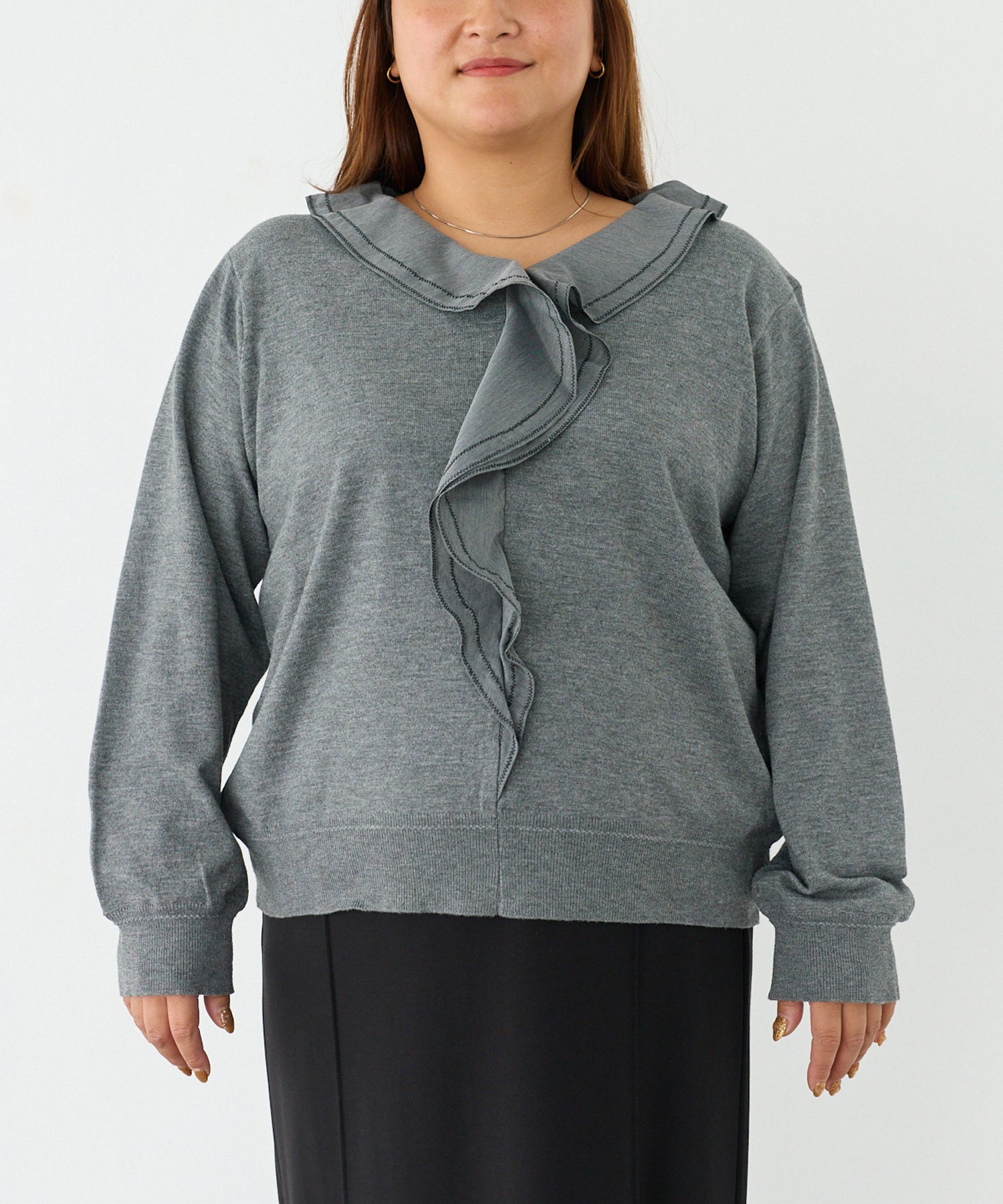 フロント　model:161cm 着用サイズ:3L