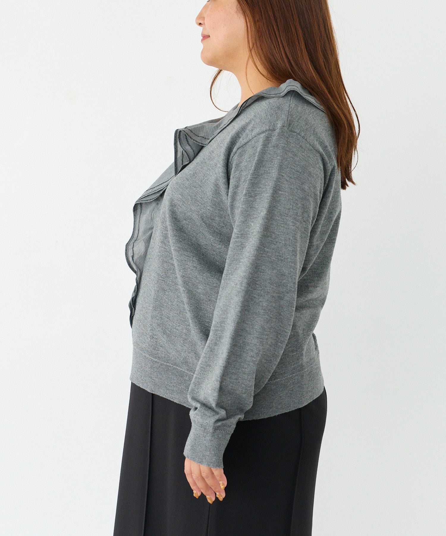 サイド　model:161cm 着用サイズ:3L