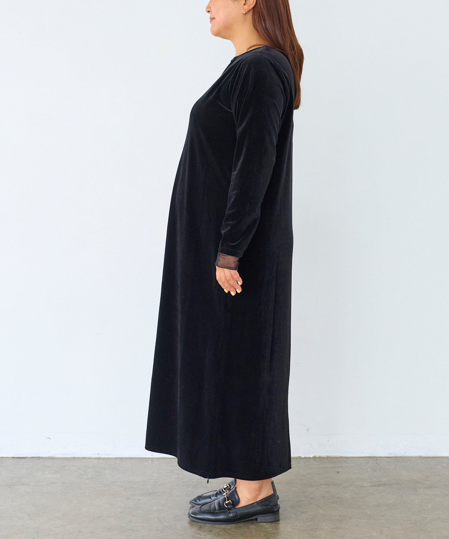 サイド　model:161cm 着用サイズ:3L
