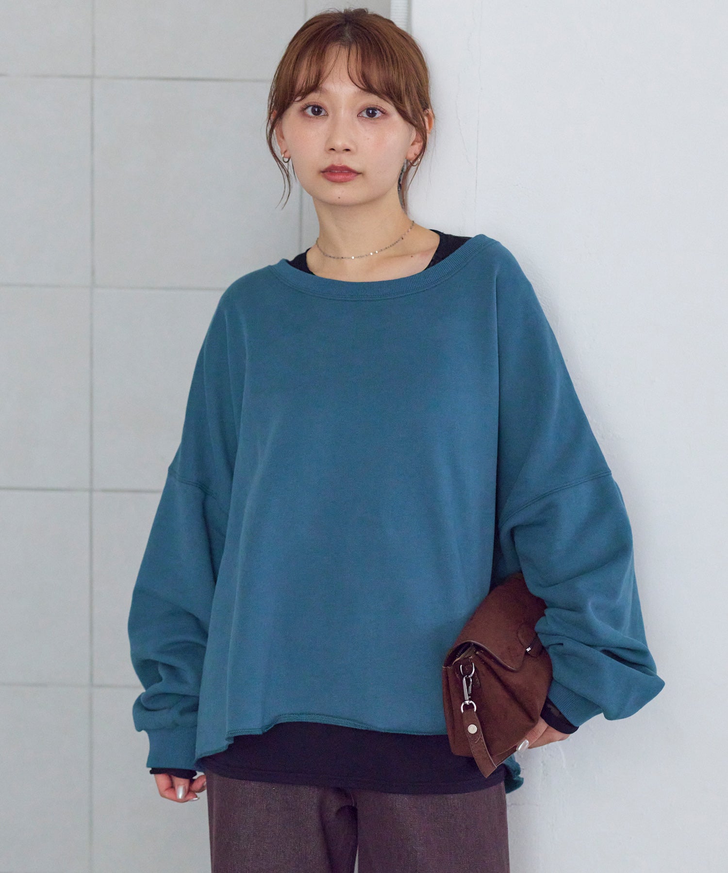 ブルー　model:156cm 着用サイズ:F