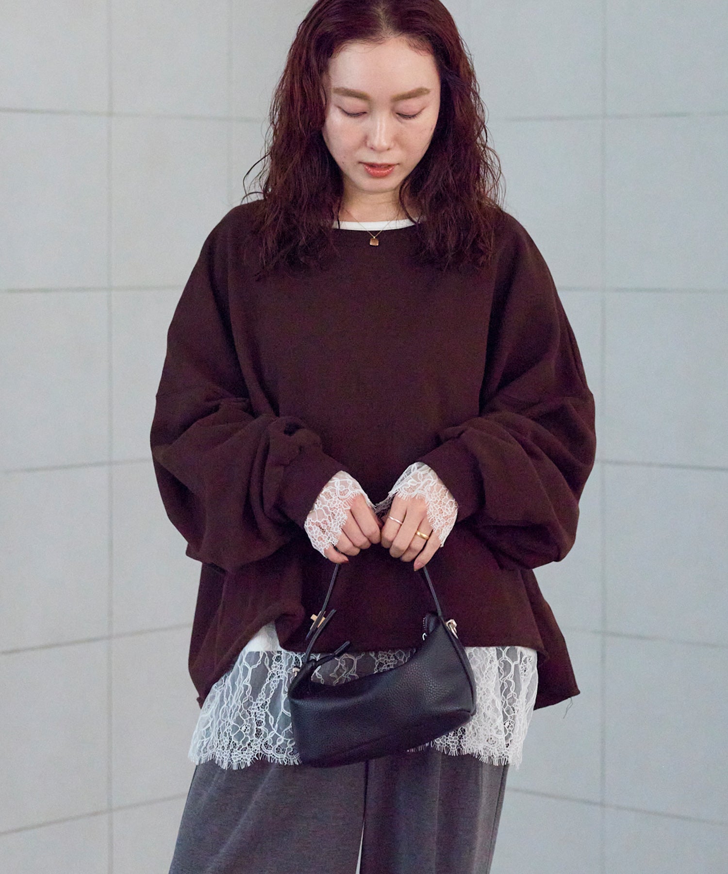 ブラウン　model:155cm 着用サイズ:F