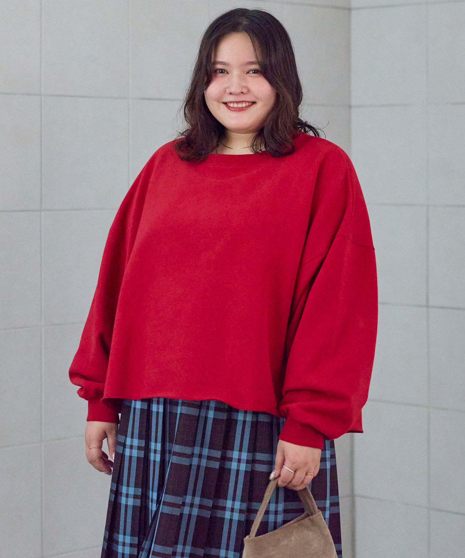レッド　model:158cm 着用サイズ:F