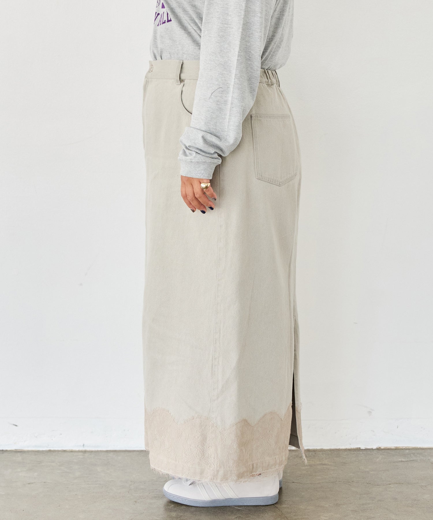 サイド　model:161cm 着用サイズ:3L