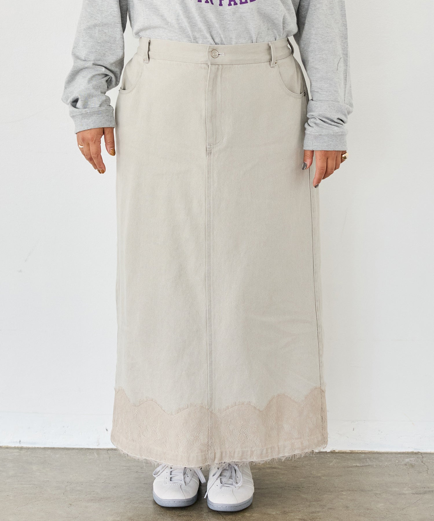 フロント　model:161cm 着用サイズ:3L