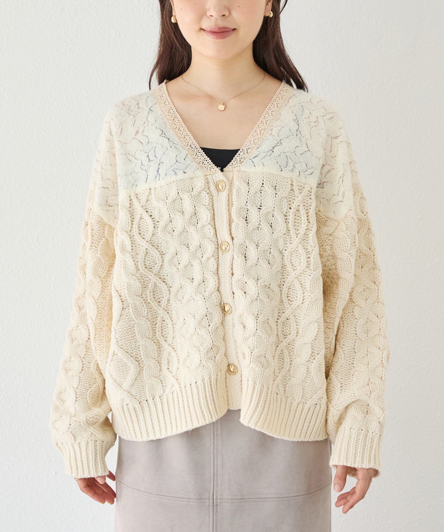 フロント　model:162cm 着用サイズ:F