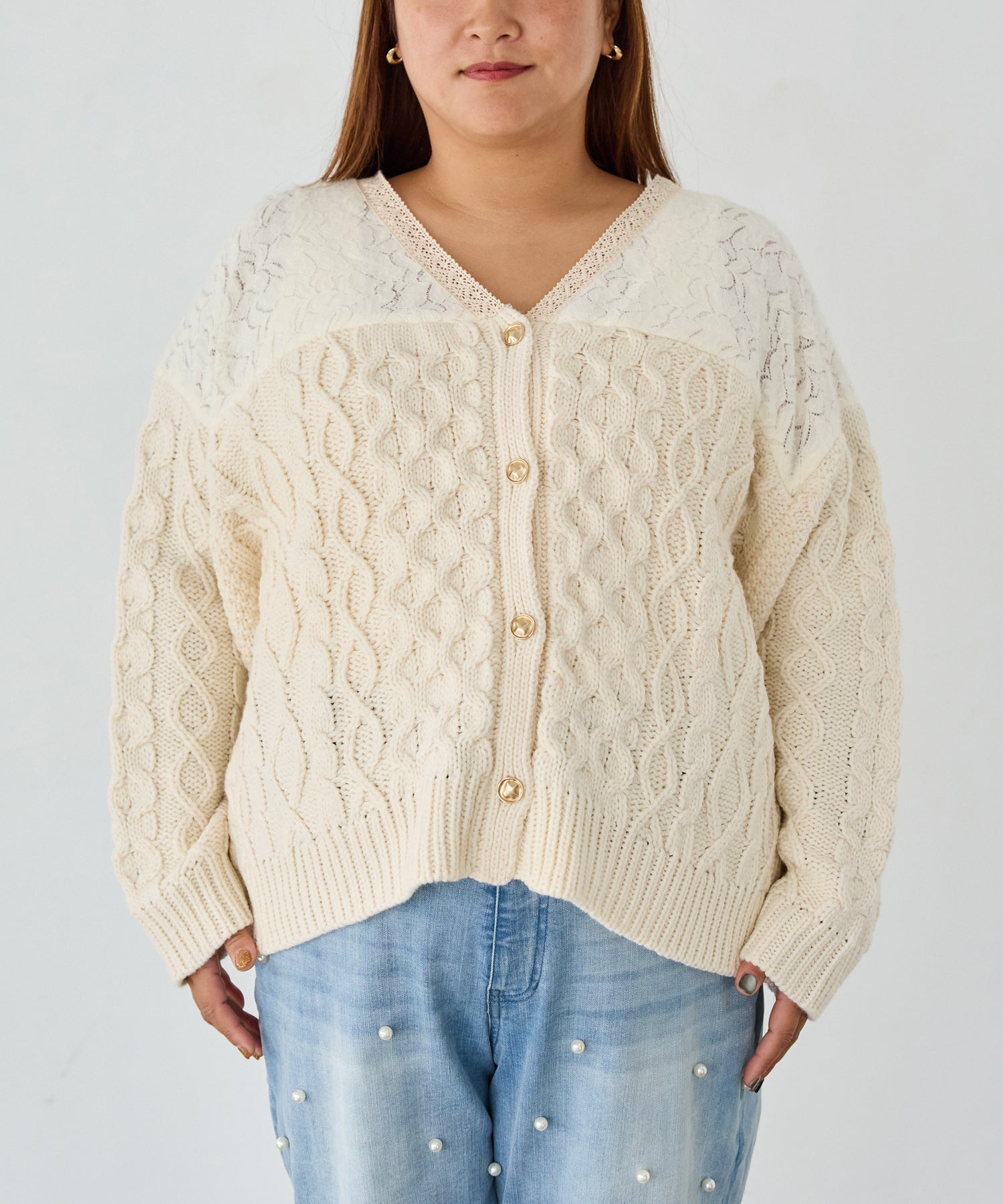 フロント　model:161cm 着用サイズ:3L