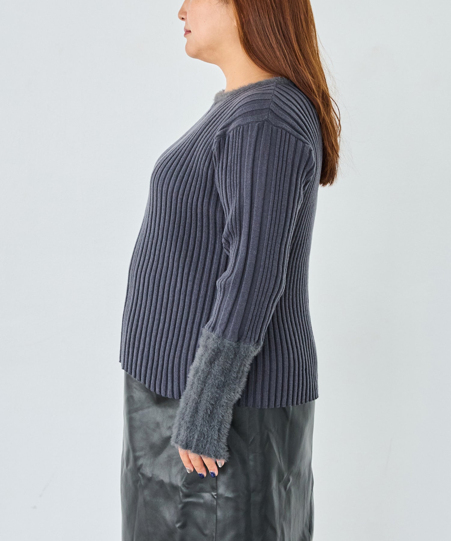 サイド　model:161cm 着用サイズ:3L