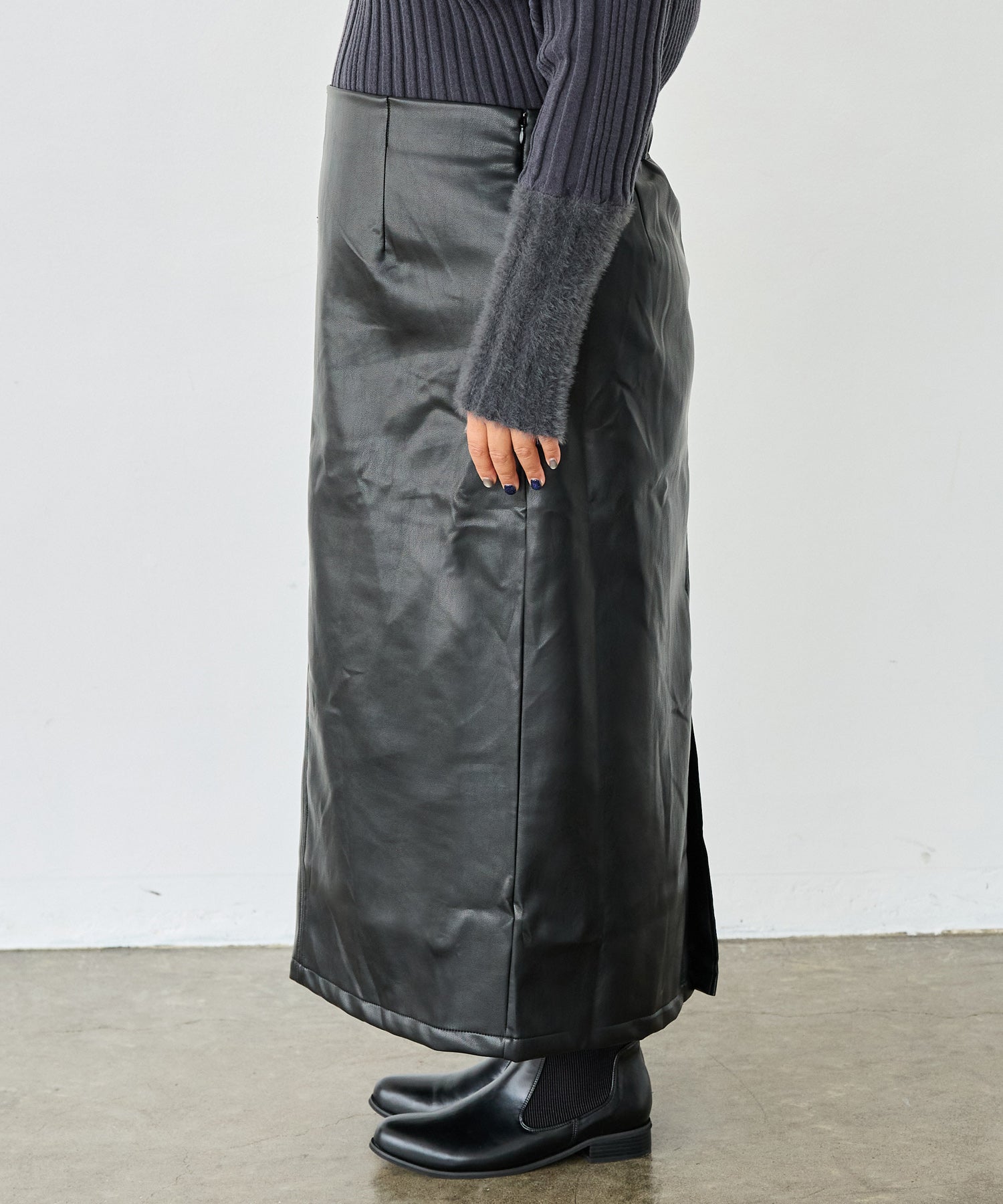 サイド　model:161cm 着用サイズ:3L