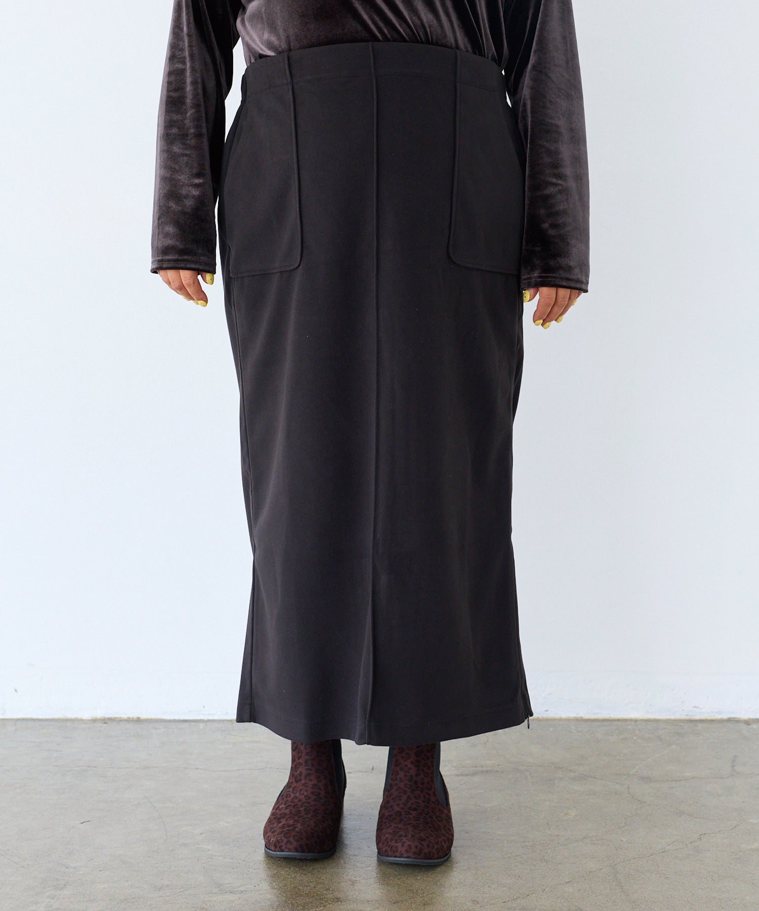 フロント　model:161cm 着用サイズ:3L