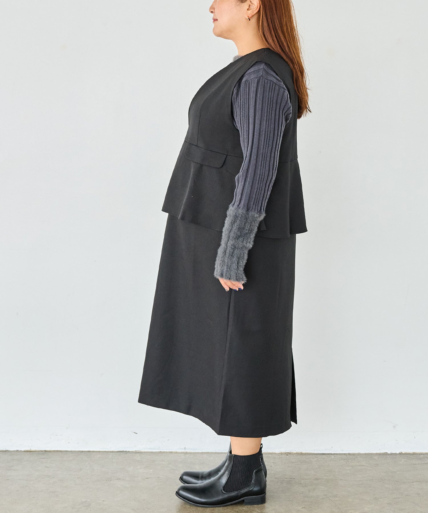 サイド　model:161cm 着用サイズ:3L