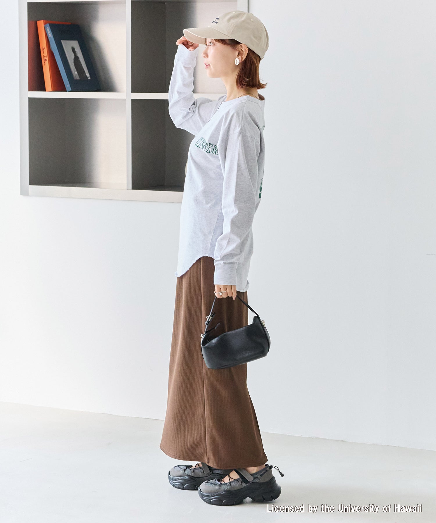 【ゆったり甲高】厚底 メリージェーンスニーカー