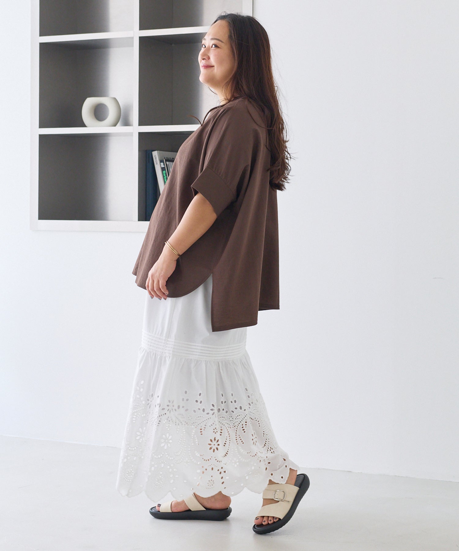 アイボリー着用