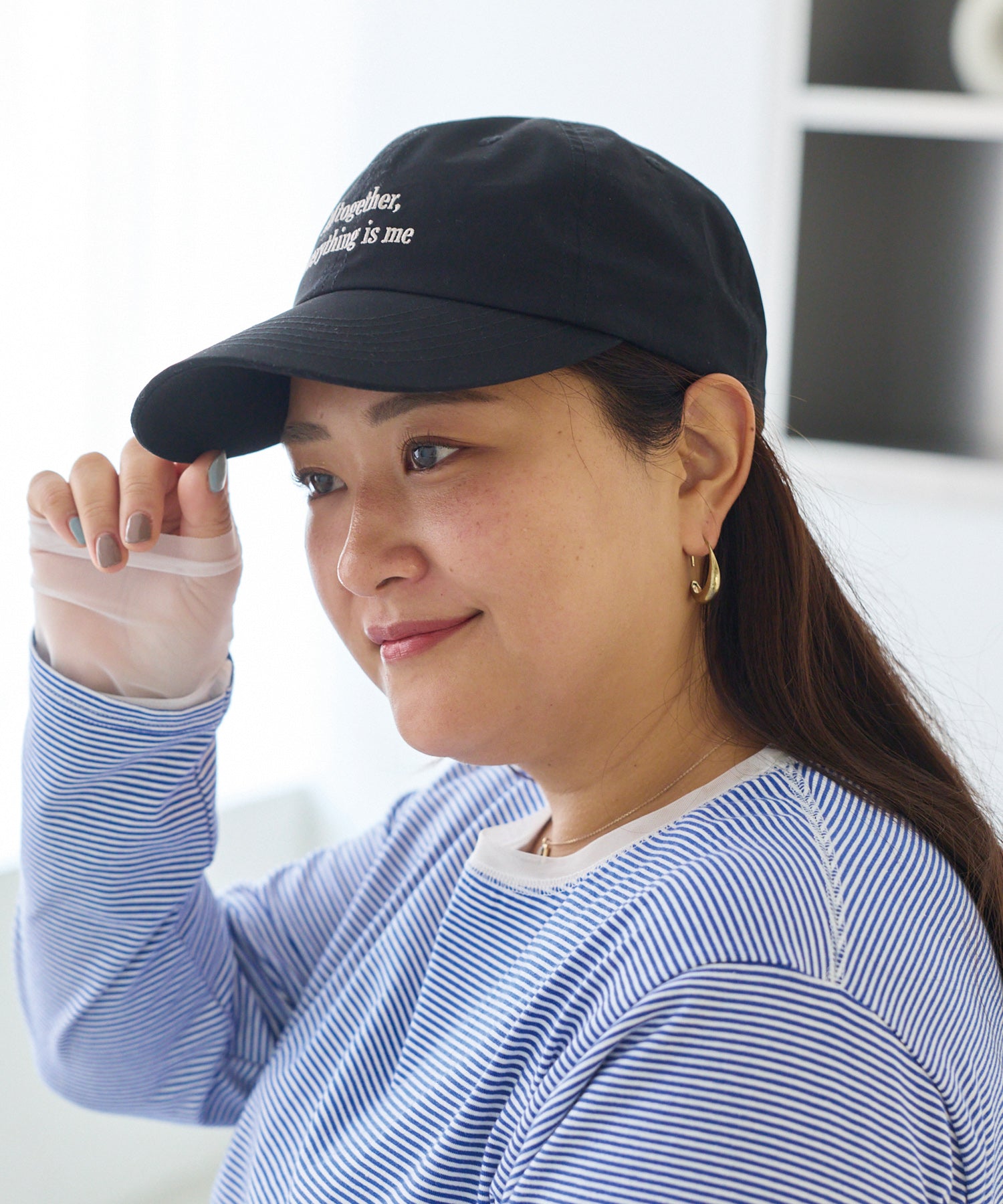 ゆったり被れる大きめサイズ