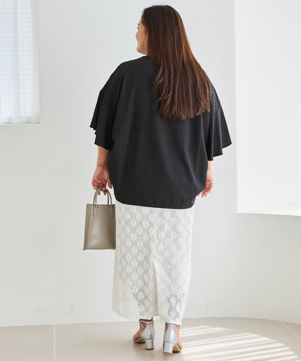 オフホワイト　model:161cm 着用サイズ:3L