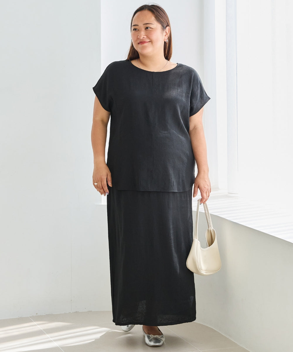 ブラック　model:161cm 着用サイズ:3L