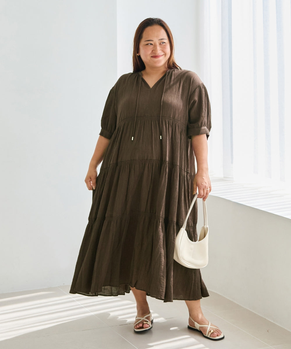 ブラウン　model:161cm 着用サイズ:3L