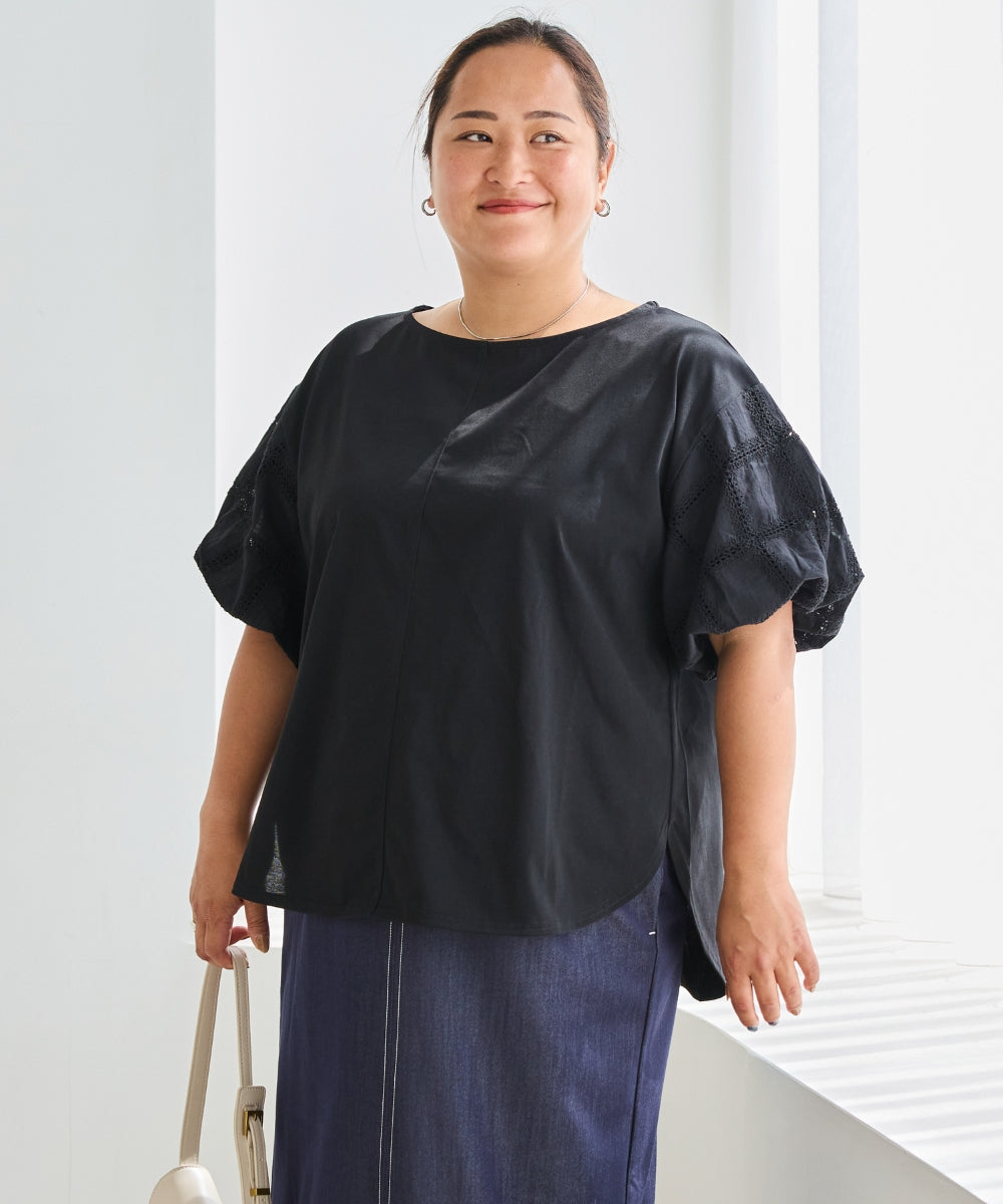 ブラック　model:161cm 着用サイズ:3L