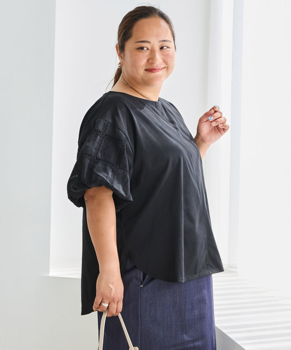 ブラック　model:161cm 着用サイズ:3L