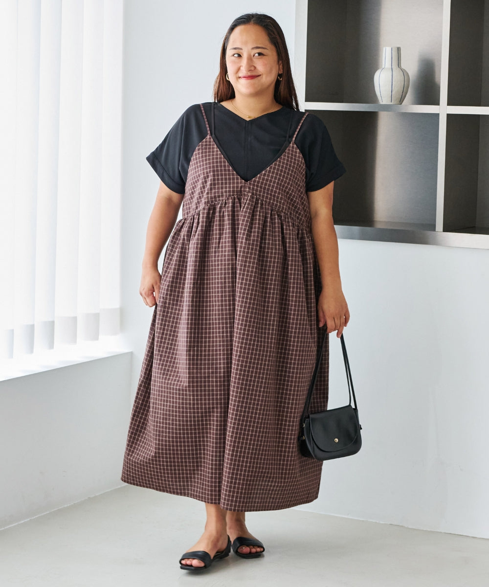 ブラウン　model:161cm 着用サイズ:3L