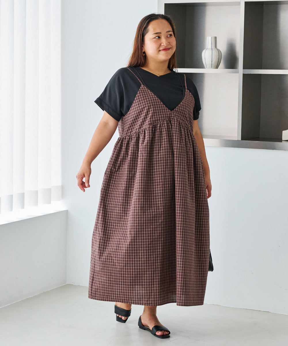 ブラウン　model:161cm 着用サイズ:3L