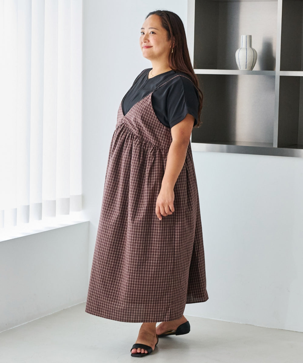 ブラウン　model:161cm 着用サイズ:3L
