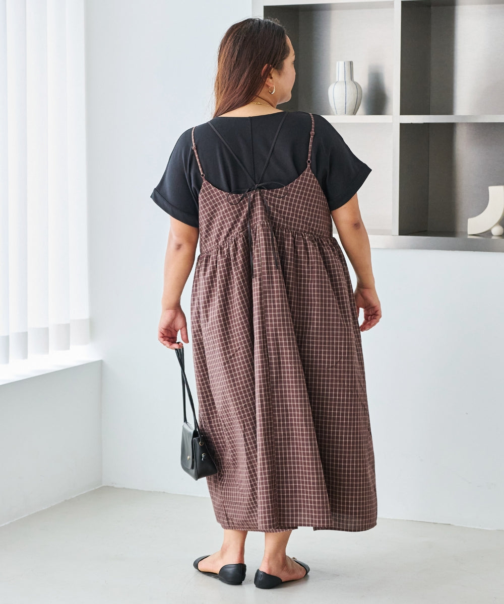 ブラウン　model:161cm 着用サイズ:3L