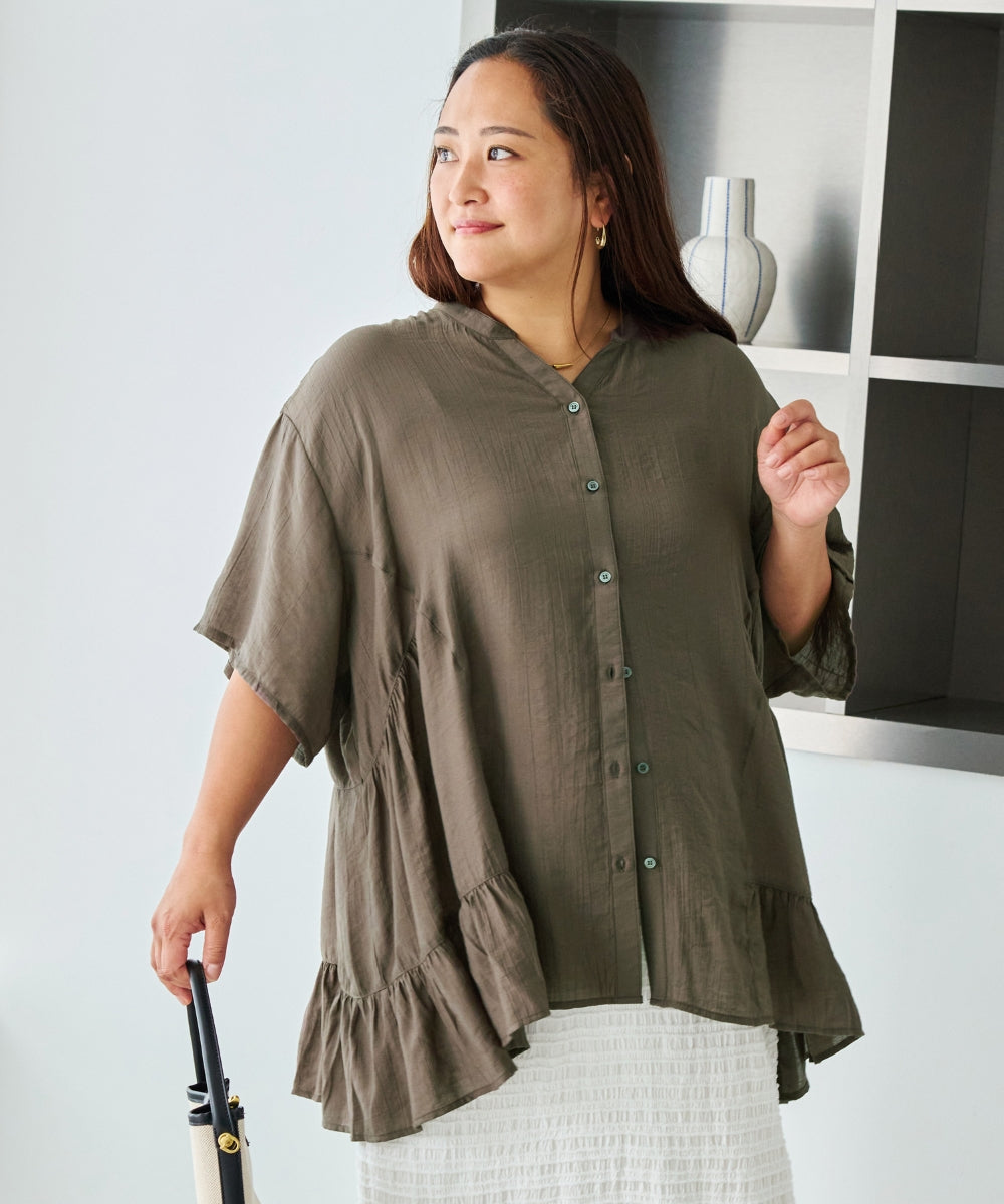 ブラウン　model:161cm 着用サイズ:3L