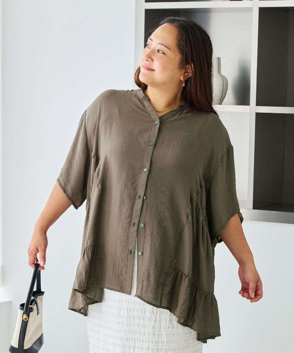 ブラウン　model:161cm 着用サイズ:3L