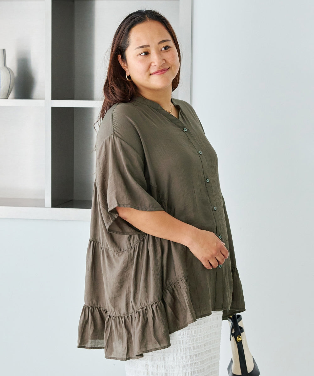 ブラウン　model:161cm 着用サイズ:3L