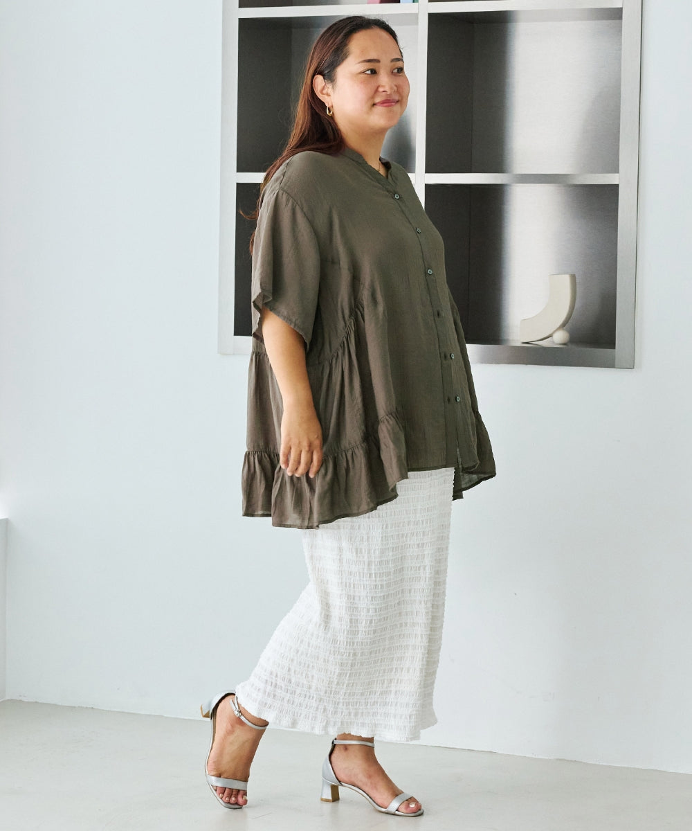 ブラウン　model:161cm 着用サイズ:3L