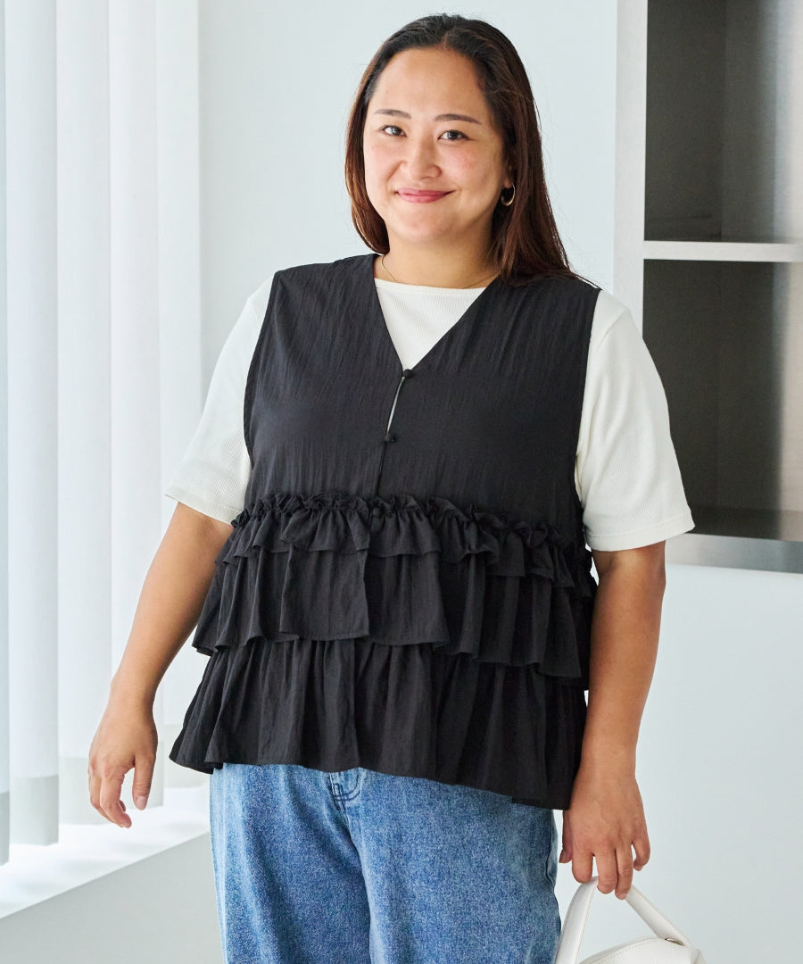 ブラック　model:161cm 着用サイズ:3L