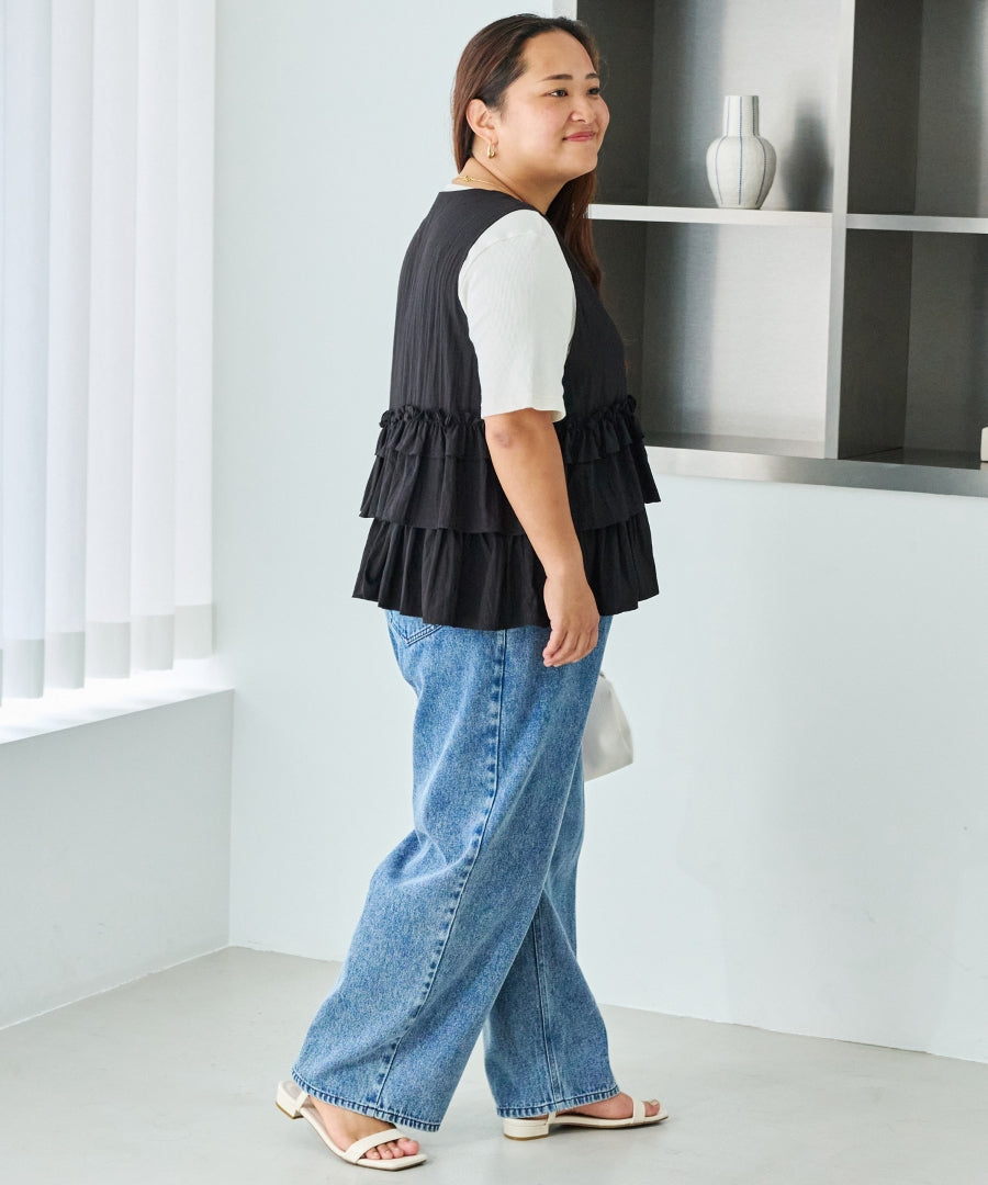 ブラック　model:161cm 着用サイズ:3L