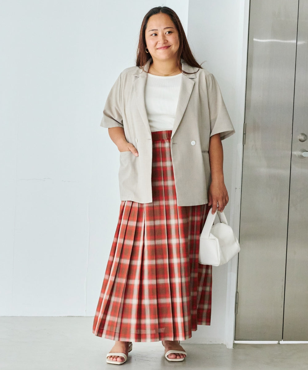 ブラウン　model:161cm 着用サイズ:3L