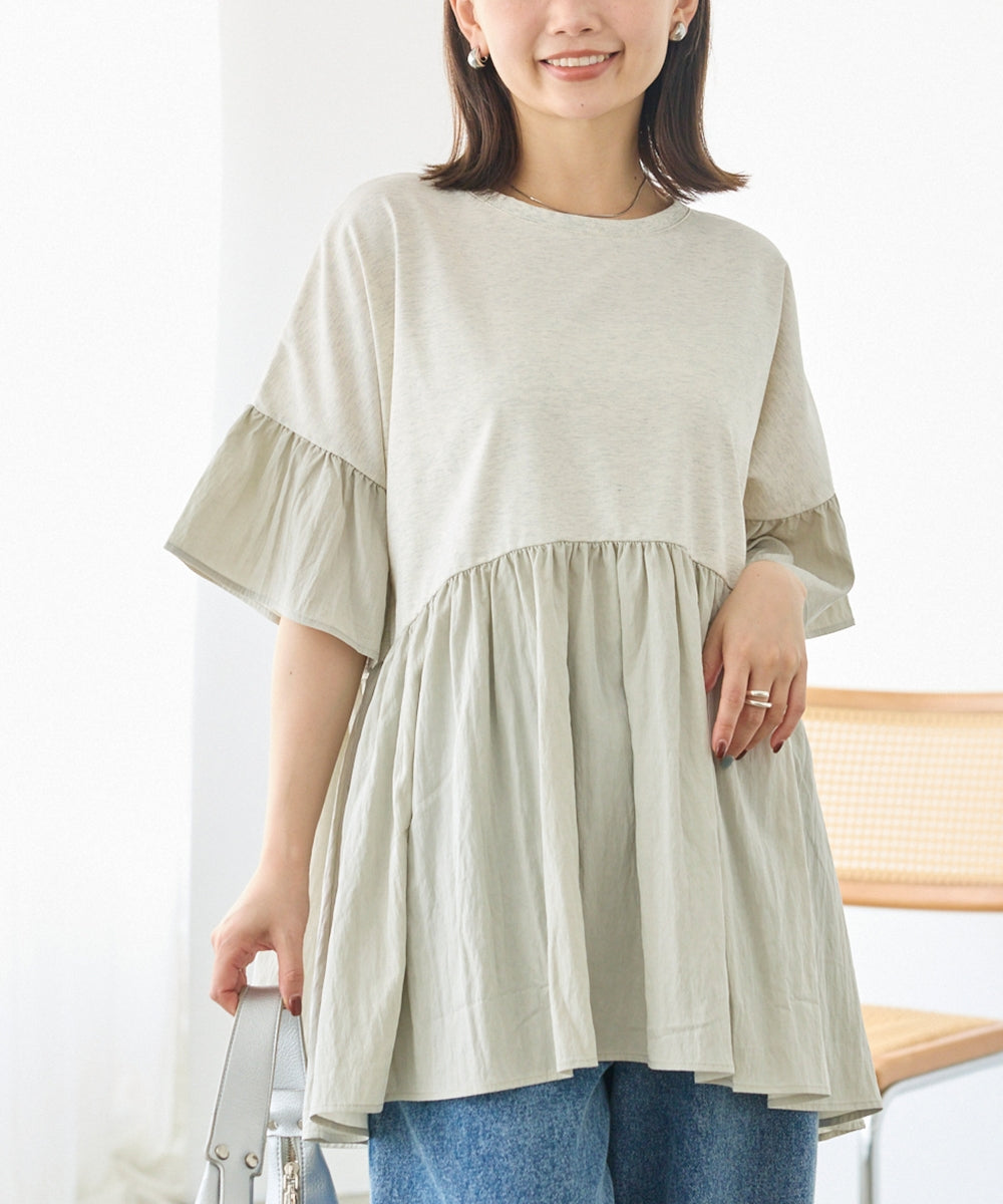 グレー　model:156cm 着用サイズ:M